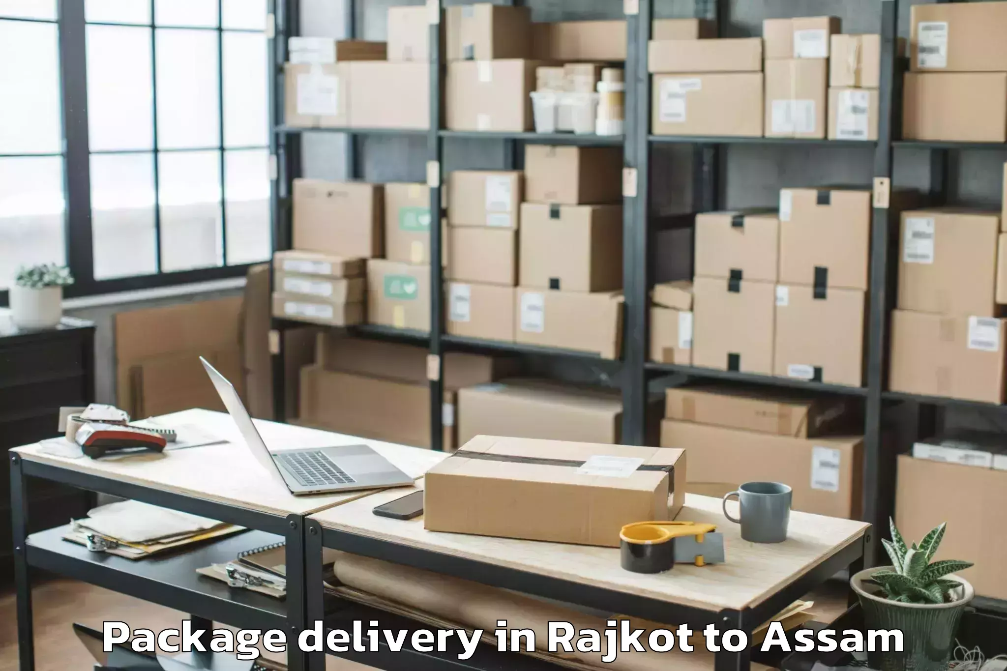 Quality Rajkot to Bihpuriagaon Package Delivery